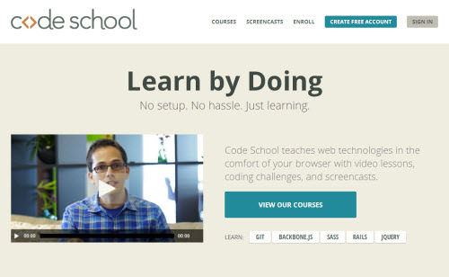 interactive code learning site